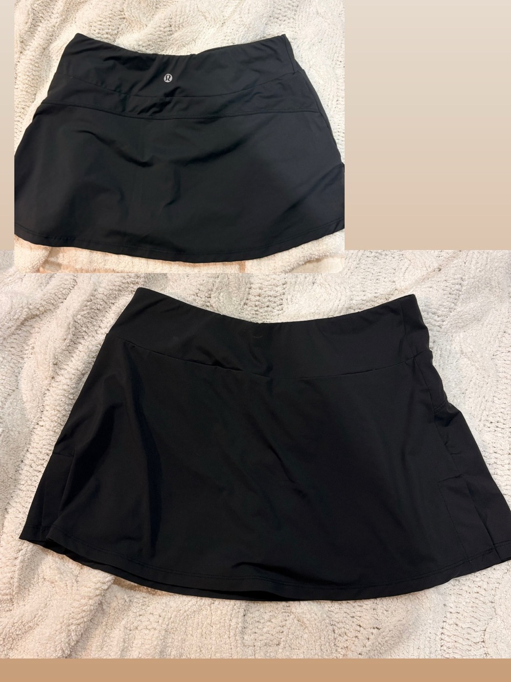 lululemon athletica Black Circle Skirt with Built-In Shorts
